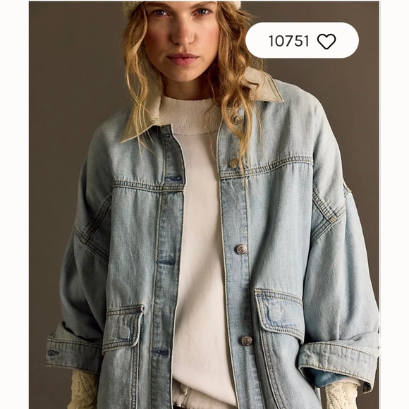 Free people Large jean jacket - Picture 1 of 6